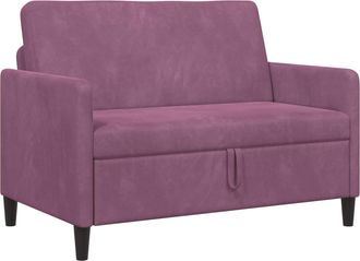 vidaXL Sof&aacute; Con Almacenamiento Morado 122 X 78 X 87 Cm Poli&eacute;ster Vidaxl