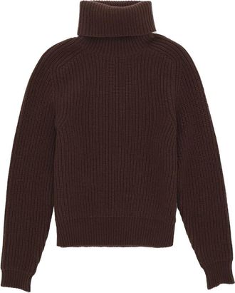 Fortela Cashmere Turtleneck Sweater in Dark Brown at Nordstrom, Size X-Small Eu