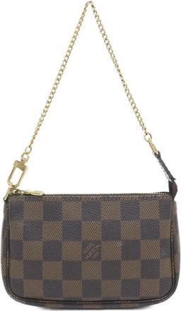 Louis Vuitton Damier Canvas Ebene Damier Canvas Pochette Pouch (Pre-Owned)