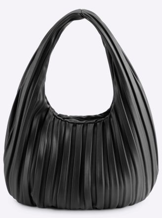 Heine Handtasche HEINE, Damen, Gr. B/H/T: 44cm x 24cm x 8cm, schwarz, Viskosemischung, unifarben, Taschen Handtasche