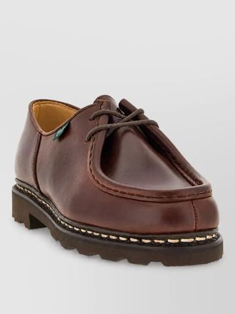 Paraboot leather derby shoes