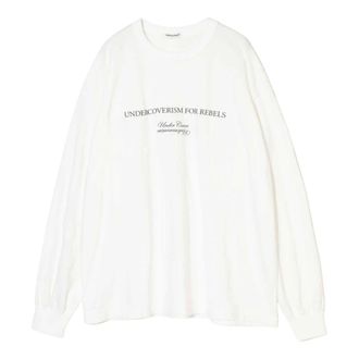 Undercover Sweatshirt met lange mouwen en slogan-print - Heren - Tops - Wit - Maat: XL Katoen