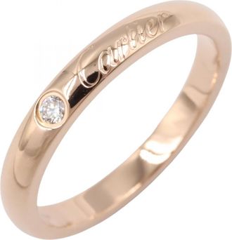 Cartier Gold Clear Pink Gold (18K) Band Ring (Pre-Owned)