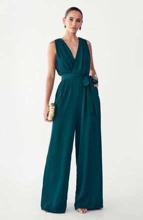 BWLDR Alina Jumpsuit in Teal at Nordstrom, Size 4