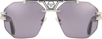 Philipp Plein SPP077M 0578 Womens Sunglasses Black Size 63