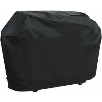 OEM Funda Protectora Crezuo Black Oxford Para Parrilla De Gas, 100% Impermeable Y Resistente Al Viento Con Cord&oacute;n Ajustable Para Montaje En El Suelo (m, 1