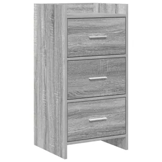 vidaXL Aparador Sonoma Gris 40 X 36 X 80 Cm Madera De Ingenier&iacute;a Vidaxl