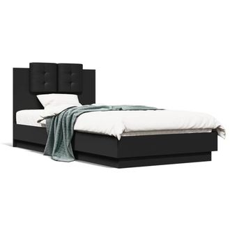 Berkfield Home Bed Frame without Mattress Black 75x190 cm Small Single