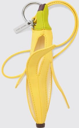 Marc Jacobs Portachiavi in pelle sintetica con logo inciso e anello