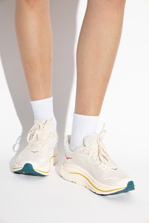 Hoka One One Sport Shoes CLIFTON 10, Womens, Cream