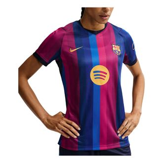 Nike (WMNS) Nike x F.C. Barcelona 2026/27 Stadium Home Dri-FIT Replica T-Shirt Deep Garnet Blue Void Mineral Yellow II2724-683