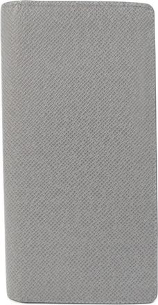 Louis Vuitton Blue Gray Leather Long Wallet (Bi-Fold) (Pre-Owned)