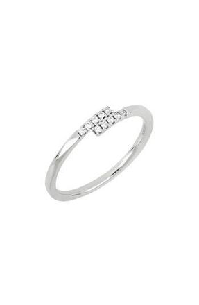 Bony Levy Kiera Diamond Stacking Ring in 18K White Gold at Nordstrom Rack, Size 7