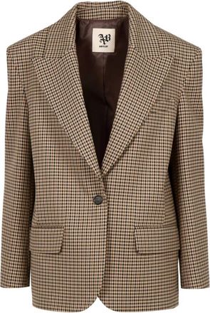 Aniye By Dames, Jassen, Bruin, Maat: XS Leer