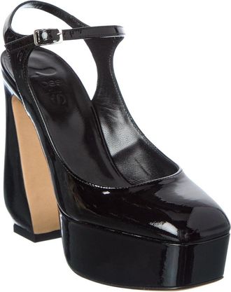 Sergio Rossi 85 Patent Platform Sandal
