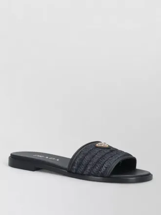 Prada heel sandals open toe flat sole