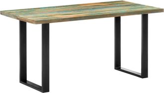 vidaXL Mesa De Comedor De Madera Maciza Reciclada 160x80x75 Cm Vidaxl