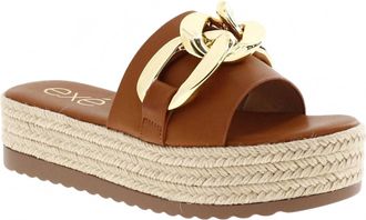 Ex&eacute; Womens Hydra 697 Wedge Sandal In Tan