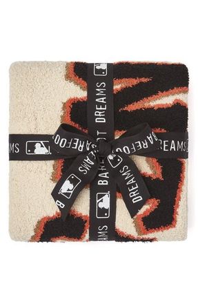 Barefoot Dreams x MLB CozyChic Stroller Blanket in Giants Multi at Nordstrom