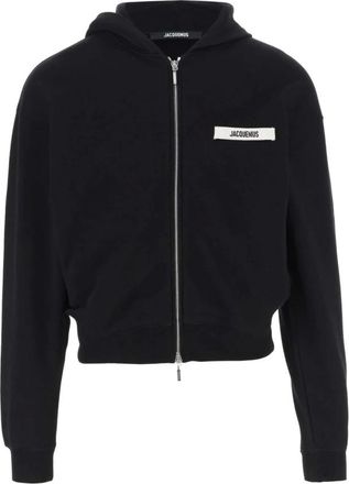 Jacquemus Hoodies & sweatvesten, Heren, Zwart, L, Zwarte Sweater Collectie