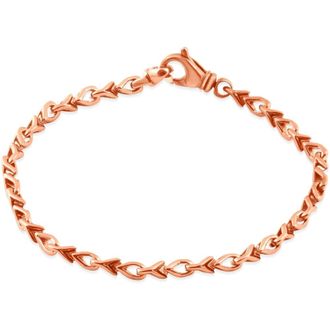 Pompeii3 Mens Link 14k Gold (17gram) or Platinum (27gram) 3.5mm Bracelet 8