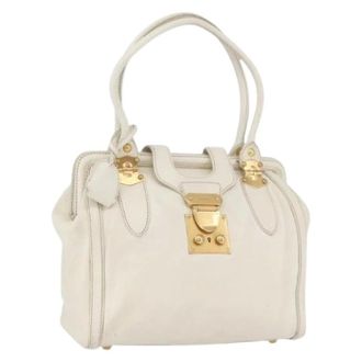Miu Miu Pre-owned Handbags, female, White, Size: ONE SIZE Pre-owned Tote Bag