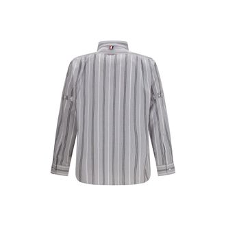 Thom Browne Mens Gray Cotton Shirt