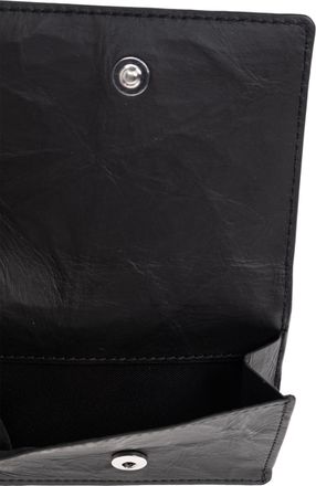Yohji Yamamoto Leather Card Holder, Unisex, Black
