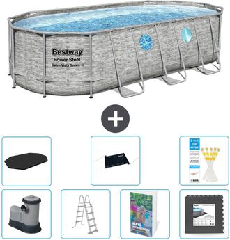 Bestway Piscina Bestway Power Steel Oval - 549x274x122 Cm - 8-piezas S543