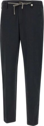 Myths Apollo Heren Zwarte Broek - Heren - Straight fit broeken - Zwart - L - Wol - Broeken