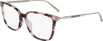 Longchamp Rose Tortoise Brillenmontuur - unisex - Brillen - Bruin - 54 MM - Accessoires