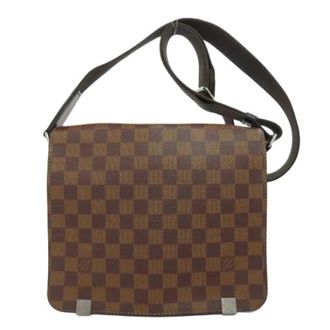 Louis Vuitton Pre-owned Cross Body Bags, female, Brown, Size: ONE SIZE Pre-owned Vintage Damier Canvas Shoulder Bag