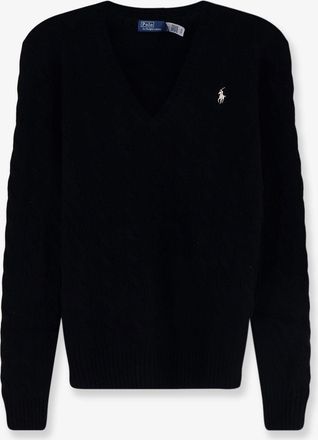 Ralph Lauren Maglia in misto lana e cashmere con logo ricamato frontale - POLO RALPH LAUREN - gender_Woman