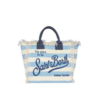 MC2 Saint Barth Tote Bags, female, Multicolor, Size: ONE SIZE Fringed Vanity Tote Bag