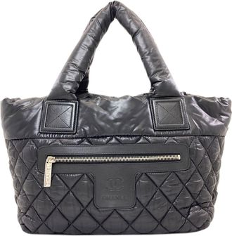 Chanel Black Nylon Tote Bag (Pre-Owned)