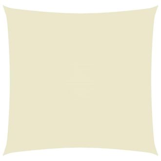 Berkfield Home Sunshade Sail Oxford Fabric Square 6x6 m Cream in Beige