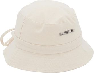 Jacquemus Accessories, unisex, White, 58 CM, Gadjo Bucket Hat