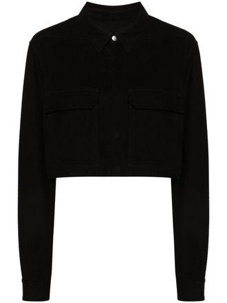 Rick Owens Cropped blouse met drukknopen - Zwart