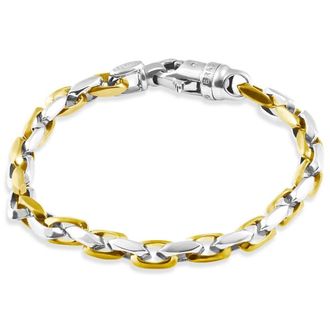 Pompeii3 Mens 14k Gold (39gram) or Platinum (63gram) 6mm Link Bracelet 8.25