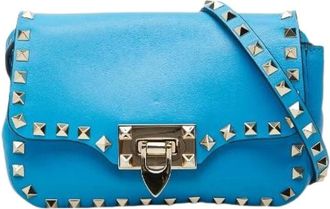 Valentino Pre-owned Borsa a Spalla in Pelle Rockstud - - Pre-owned - Donna - Blu - ONE SIZE