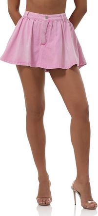 AFRM Marden High Waist Miniskort in Soft Pink Wash at Nordstrom, Size 27