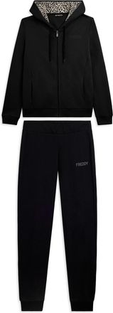 Freddy Tuta con zip e cappuccio con interno animalier