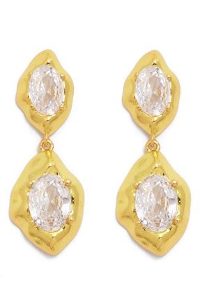 Petit Moments Lowell Crystal Drop Earrings in Gold at Nordstrom