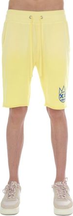 Cult of Individuality Cutoff Ombr&eacute; Sweat Shorts in Vintage Yellow at Nordstrom, Size Xxx-Large