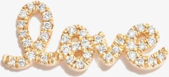 Sydney Evan 14K Yellow Gold Love Diamond Earring - Womens - Diamond/14kt Yellow Gold