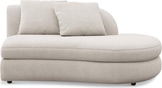 Castlery Fable Right Chaise Customized, Cream, Spill Resistant, Ultra Deep Seats for Chairs
