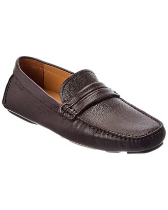 Bally Buckle Leather Loafer