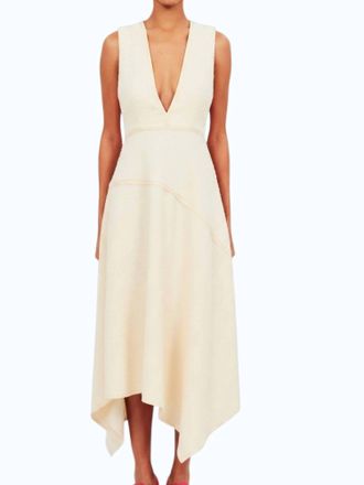 Ulla Johnson Florence Midi Dress In Cowrie