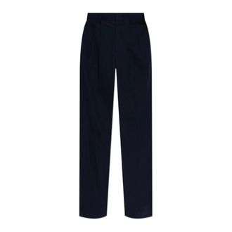 Balmain Suit Trousers, male, Blue, Size: 2XL Darted Trousers
