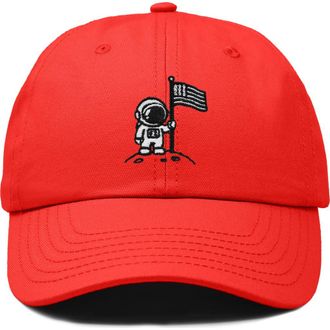 Dalix Moon Mission Dad Cap in Red at Nordstrom